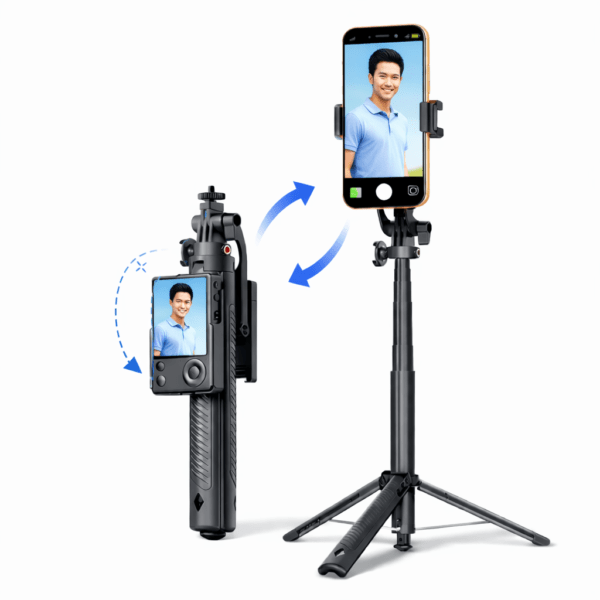 ستاند تصوير بشاشة, سيلفي ستيك بشاشة, حامل جوال بشاشة تحكم, ستاند تصوير احترافي, ترايبود مع شاشة, سيلفي ستيك يفتح تلقائي, ستاند 1.65 متر, حامل جوال للبث المباشر, ستاند تصوير تيك توك, ستاند تصوير يوتيوب, حامل تصوير كامل الجسم, ستاند تصوير بزوم وفوكس, سيلفي ستيك مع تحكم كامل, حامل تصوير مع شاشة عرض