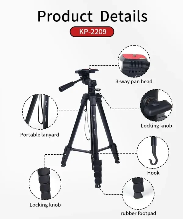 ترايبود Jmary KP-2209, حامل كاميرا احترافي, ترايبود جوال بمحور أفقي, تصوير علوي Flat Lay, معدات تصوير احترافية, ترايبود جيماري 1.7 متر, حامل تصوير منتجات, ترايبود تصوير طبخ, Jmary KP-2209 Oman, حامل موبايل للتصوير العمودي, ترايبود تكنوفا, Technova tripod, أرخص سعر ترايبود Jmary, حامل ثلاثي الأرجل احترافي, أدوات تصوير يوتيوب وتيك توك, حامل كاميرا 360 درجة, ترايبود خفيف للسفر, Jmary Official Oman.
