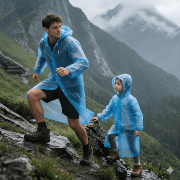 معطف مطر خريف ظفار، جاكيت مطر صلالة، Raincoat EVA للكبار والصغار، معطف مطر أطفال، بديل المظلة للسفر، ملابس السفر للدول الممطرة، تكنوفا عمان، EVA Adult raincoat، تجهيزات خريف صلالة، جاكيت مطر شفاف ستايلش.