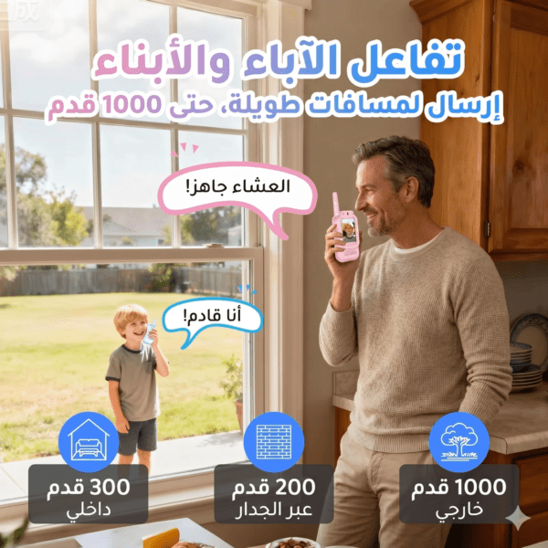 لاسلكي أطفال شحن Type-C، أجهزة اتصال لاسلكي للرحلات، Walkie Talkie kids تكنوفا، أمان الأطفال في الحدائق، جهاز مناداة لاسلكي، ألعاب تعليمية 2026، لاسلكي مدى 3 كم، اكسسوارات أطفال عمان