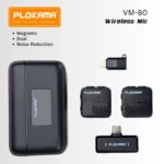 Plokama VM-80, ميكروفون لاسلكي مزدوج, ميكروفون صانع محتوى, ميكروفون لاسلكي للآيفون, ميكروفون إلغاء الضوضاء, ميكروفون تكنوفا, Wireless Lavalier Mic, ميكروفون بلوكاما, أدوات تصوير يوتيوب, ميكروفون مغناطيسي , مايك , مايك لاسلكي للآيفون