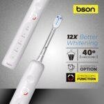 فرشاة أسنان ذكية، فرشاة bson، تبييض الأسنان المنزلي، فرشاة كهربائية، متجر تكنوفا، فرشاة ذكاء اصطناعي، اهتزاز صوتي 26400، العناية بالفم والأسنان، فرشاة ببطارية 30 يوم، إزالة البلاك.